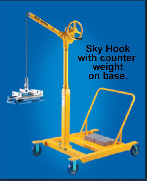 Ergonomic Lifting Device, Sky Hook w/Reverse Cherry Picker Base